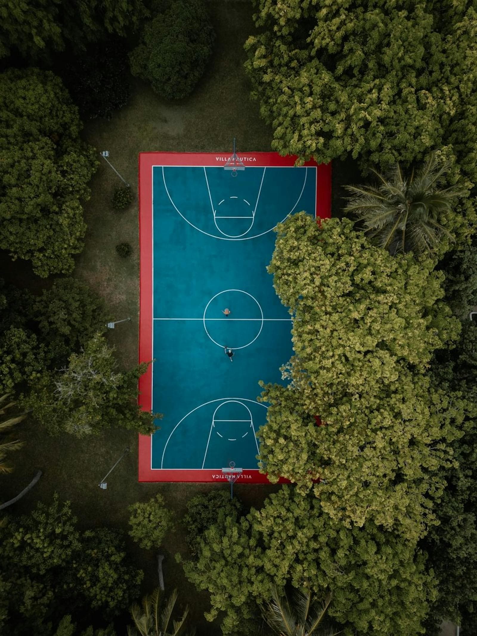 Баскетбольная площадка Villa Nautica с высоты